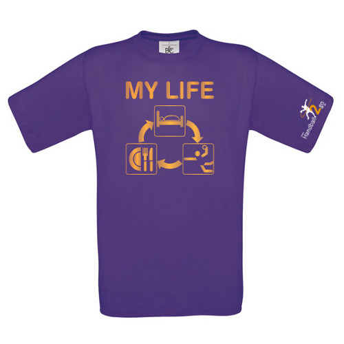 HANDBALL2GO Fun-Shirt "My Life"